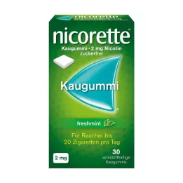 NICORETTE 2 mg žvýkačky z čerstvé máty, 30 ks