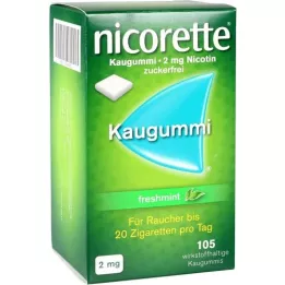 NICORETTE 2 mg FreshMint Kaugummi, 105 ks