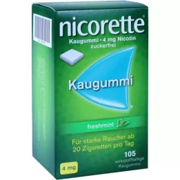 NICORETTE 4 mg FreshMint Kaugummi, 105 ks
