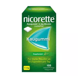 NICORETTE 4 mg žvýkačky z čerstvé máty, 105 kusů