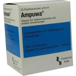 AMPUWA Plastové injekce/infuze ampule, 20x20 ml