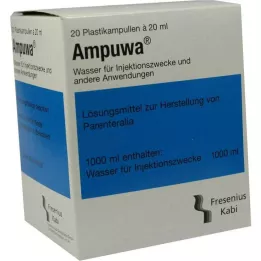 AMPUWA Plastové ampule injekční/infuzní roztok, 20X20 ml