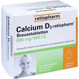 Vápník D3 ratiopharm Šumivé tablety, 40 ks