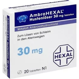 AMBROHEXAL Kašel listy 30 mg tablet, 20 ks