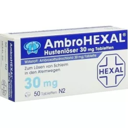 AMBROHEXAL Kašel listy 30 mg tablet, 50 ks