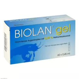 BIOLAN Gelové oční kapky, 60X0,45 ml