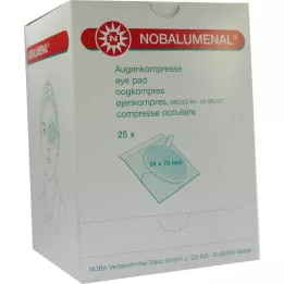 NOBALUMENAL Oční obklad 54x70 mm sterilní, 25 ks