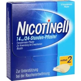 NICOTINELL 14 mg/24hodinová omítka 35 mg, 14 ks