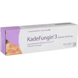 KADEFUNGIN 3 Kombip.20 g creme+3 vaginaltable, 1 ks