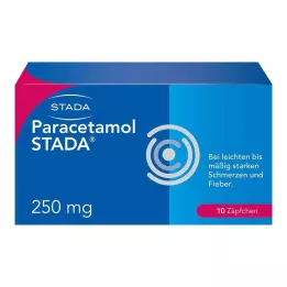 PARACETAMOL STADA 250 mg čípky, 10 ks