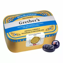 GRETHERS Stříbrný černý rybíz zf.Past.Tin, 440 g