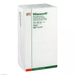 VLIWASOFT Komprese z netkané textilie 10x20 cm nesterilní 4l., 100 ks