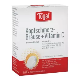 TOGAL Bolest hlavy šumivé + Vit.C šumivé tablety, 20 ks