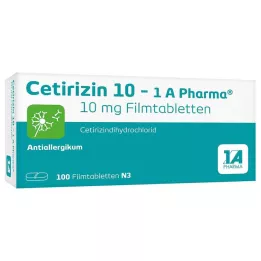 CETIRIZIN 10-1A Pharma potahované tablety, 100 ks