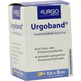 URGOBAND Krátké natahovací obinadlo 8 cmx5 m, 1 ks