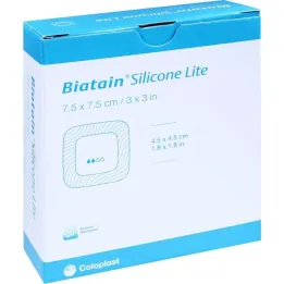 Pěnový obvaz Biatain Silicone Lite 7,5x7,5 cm, 10 ks