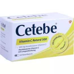 CETEBE Vitamin C retardové tobolky 500 mg, 60 ks