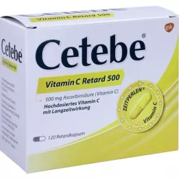 CETEBE Vitamin C retardové tobolky 500 mg, 120 ks