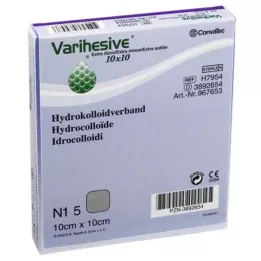 VARIHESIVE extra tenký 10x10 cm HKV hydroaktivní, 5 ks
