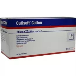 CUTISOFT bavlněná štěrbinová sterilová sterilní, 50x2 ks