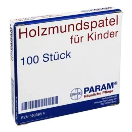 Dřevěné stlačovače úst pro děti, 100 kusů