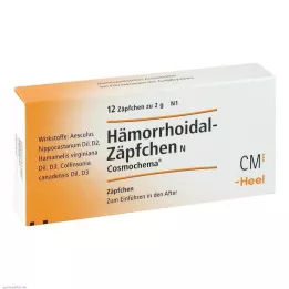 HÄMORRHOIDAL Čípky N Cosmochema, 12 ks