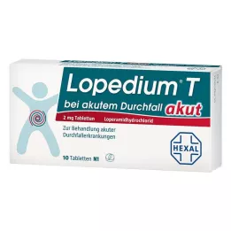 LOPEDIUM T akutní pro akutní průjem tablety, 10 ks