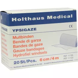 YPSIGAZE Gázový obvaz 6 cmx4 m, 20 ks