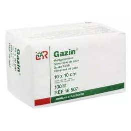 GAZIN Gáza komp. 10x10 cm nesterilní 12násobný provoz, 100 ks