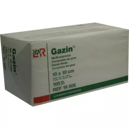 GAZIN Gáza komp. 10x10 cm nesterilní 16násobný provoz, 100 ks