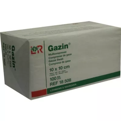 GAZIN Gáza komp. 10x10 cm nesterilní 16násobný provoz, 100 ks
