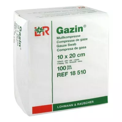 GAZIN Gáza sestava 10x20 cm nesterilní 12násobný provoz, 100 ks