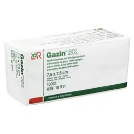 GAZIN Gáza sestava 7,5x7,5 cm nesterilní 12-násobná RK, 100 ks