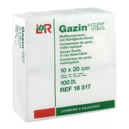 GAZIN Gáza sestava 10x20 cm nesterilní 12-násobná RK, 100 ks