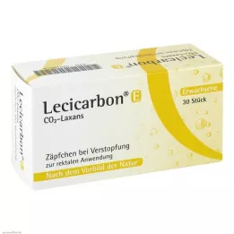 LECICARBON E CO2 Laxans čípky pro dospělé, 30 ks