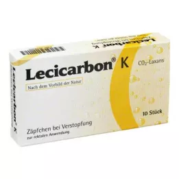 LECICARBON K CO2 Laxans dětské čípky, 10 ks