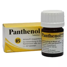PANTHENOL 100 mg tablety Jenapharm, 20 ks