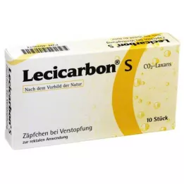 LECICARBON S CO2 Laxans Čípky, 10 ks