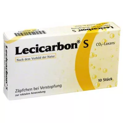 LECICARBON S CO2 Laxans Čípky, 10 ks