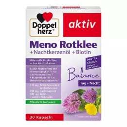 DOPPELHERZ Meno Red Clover+Pupalkový olej+Biotin Caps., 30 ks