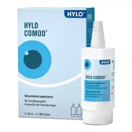 HYLO-COMOD Oční kapky, 2X10 ml