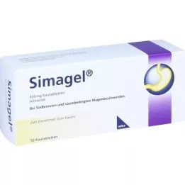 SIMAGEL Žvýkací tablety, 50 ks