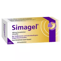 SIMAGEL Žvýkací tablety, 50 ks