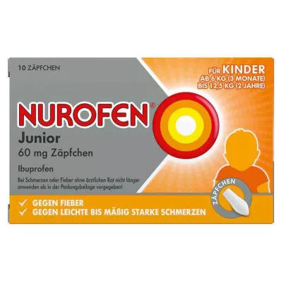 NUROFEN Čípky Junior 60 mg, 10 ks