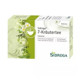 SIDROGA Wellness 7-bylinné filtrační sáčky na čaj, 20X2,0 g