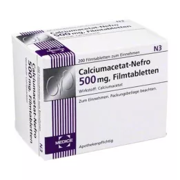 CALCIUMACETAT NEFRO 500 mg potahované tablety, 200 ks