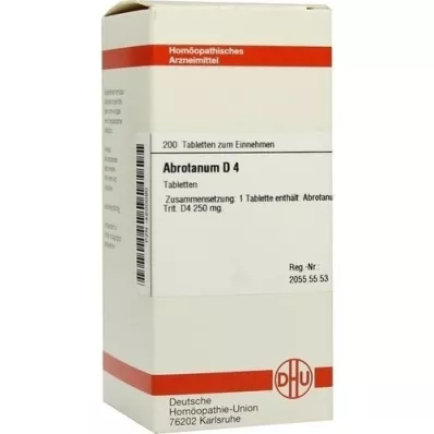 ABROTANUM d 4 tablety, 200 ks ABROTANUM d 4 tablety, 200 ks