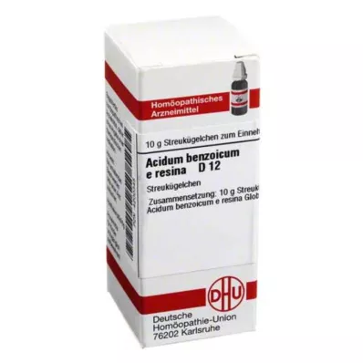 ACIDUM BENZOICUM E Resina D 12 Globuli, 10 g