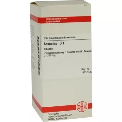 AESCULUS d 1 tablety, 200 ks AESCULUS d 1 tablety, 200 ks