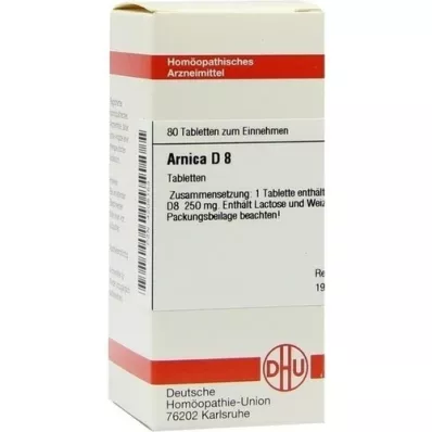 ARNICA d 8 tablety, 80 ks ARNICA d 8 tablety, 80 ks